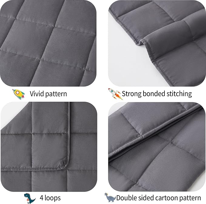 Weighted Blanket - Weighted Blanket 5 lbs Grey Heavy Blanket - Breathable Blanket(36 * 48 inches, 5 lbs)