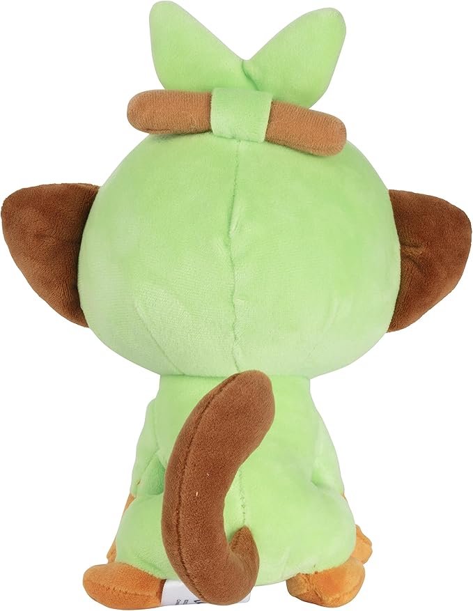 Pokemon 8" Grookey Plush Officially Licensed - Sword and Shield Starter Figure - Authentic Soft Stuffed Animal Toy - Holiday Christmas Stocking Stuffer Gift for Kids, Boys, Girls - 2+