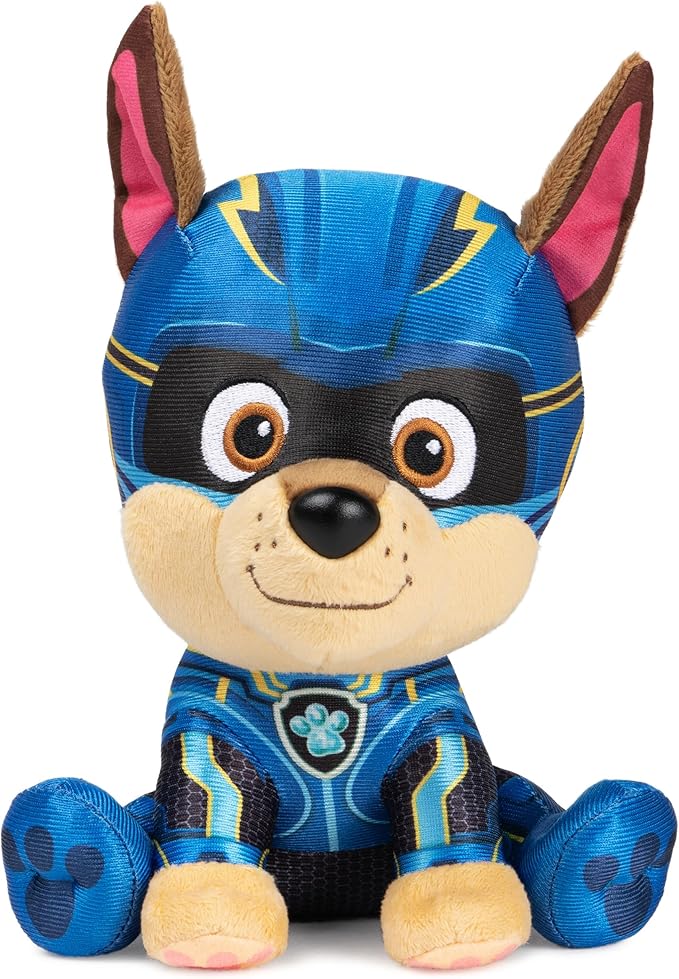 GUND PAW Patrol: The Mighty Movie Chase Stuffed Animal, Officially Licensed Plush Toy for Ages 1 and Up, 6”