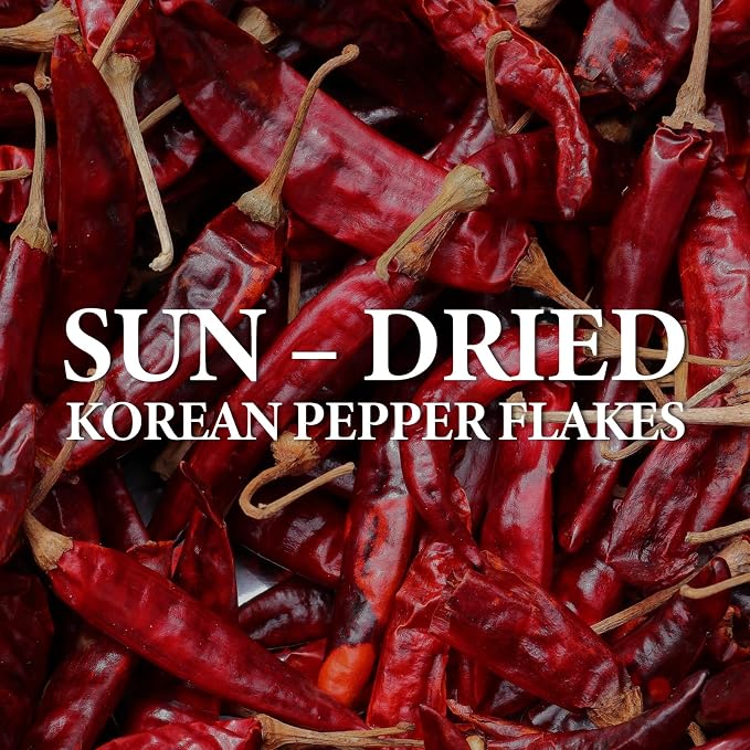 Wang Sun-Dried Fine Gochugaru | Red Pepper Flakes, Chilli Powder, 7.05 Ounce