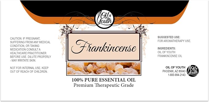 Oil of Youth Frankincense Essential Oil 4oz – Therapeutic Frankincense Oil