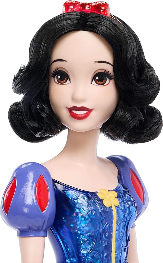 Mattel Disney Princess Snow White Doll in Sparkling Fashion with Removable Skirt, Hairband and Shoes, Posable & Collectible, Inspired by Movie