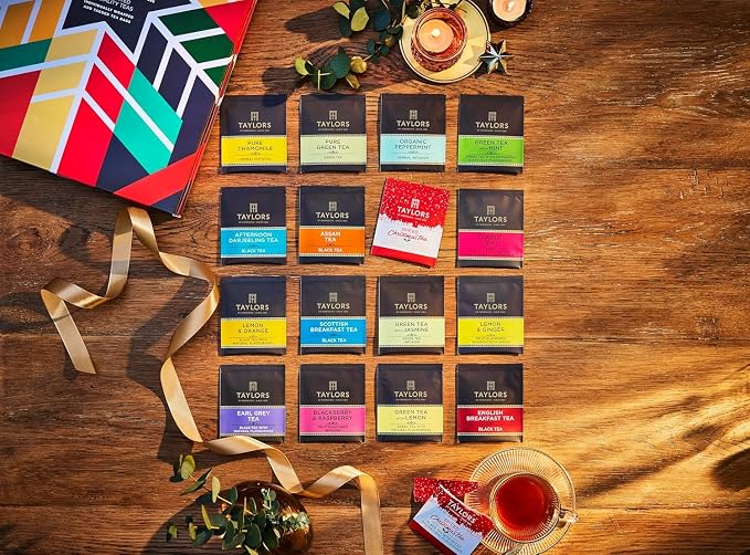 NEW Taylors of Harrogate Holiday Tea Advent Calendar 2025 Gift Set – 24 Days, 48 Tea Bags – Countdown to Christmas with Premium British Teas