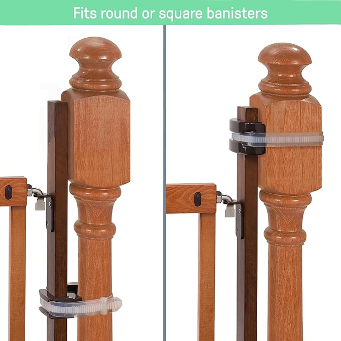Summer Infant Banister to Banister Gate Mounting Kit - Fits Round or Square Banisters, Accommodates Most Hardware & Pressure Mount Baby Gates up to 37” Tall, Gate Sold Separately