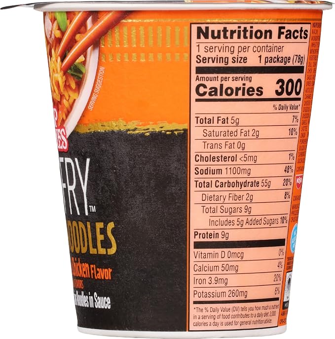 Nissin Cup Noodles Stir Fry Rice with Noodles, Japanese Teriyaki Chicken, 2.75 Ounce (Pack of 6)