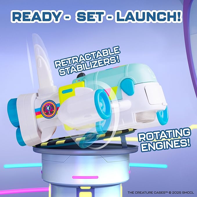 P.M.I. The Creature Cases R.O.N. Jet Playset – Action-Packed Airborne Command Center with Moving Parts, Detailed Design, and Space for Figures by PMI Toys