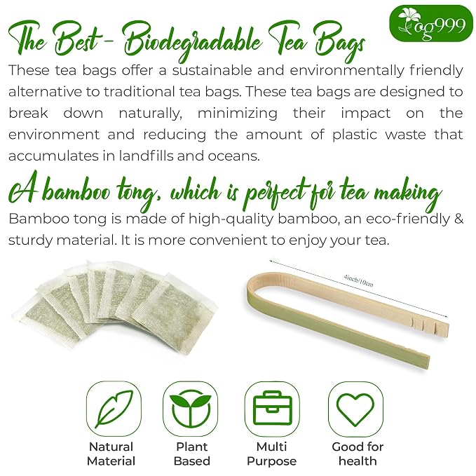 TOG999, Premium 100 Eucalyptus Leaf Tea Bags, 100% Natural & Pure Eucalyptus Leaves. Loose Leaf Eucalyptus Herbal Tea. Eucalyptus Leaf Tea. No Sugar, No Caffeine, No Gluten, Vegan.