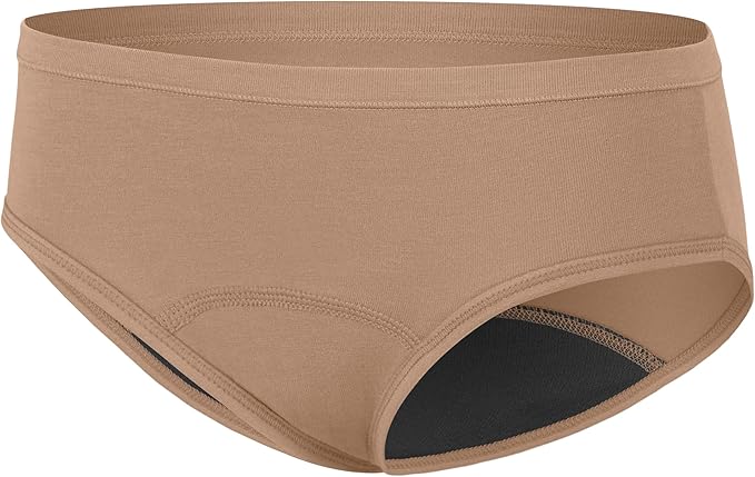 Hanes Girls' Period Underwear Boxer Briefs, Comfort Period Boxer Brief Panties for Girls, Moderate Protection