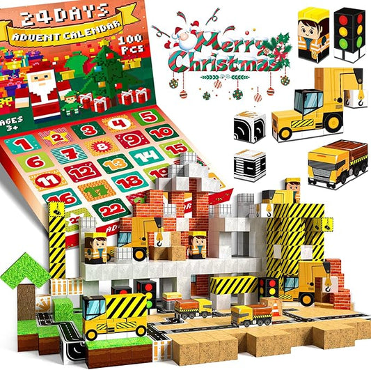 Magnetic Blocks-100PCS Magnetic Building Blocks, Magnetic Blocks STEM Toddler Kids Toys, Construction Toys for Kids Ages 3+, Christmas Birthday Gifts for Boys & Girls