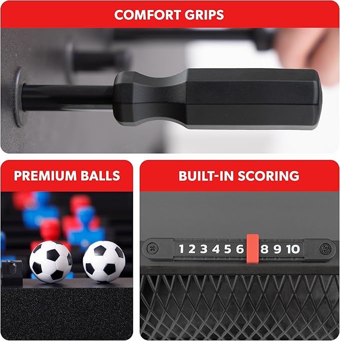 GoSports 32 Inch Tabletop Foosball Game Set - Oak or Black | Tabletop, Foosball, Oak, Black