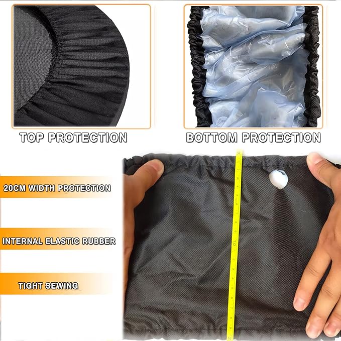 Mini Trampoline Spring Cover 36 Inch Small Trampoline Safety Pad for 6 Holes Round Trampoline Tear-Resistant Oxford Cloth Anti-Vibration Easy to Install Replacement, Multiple Color Options