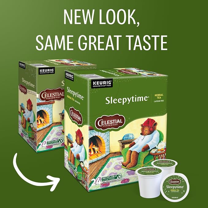 Celestial Seasonings Sleepytime Herbal Tea, Single-Serve Keurig K-Cup Pods, 96 Count