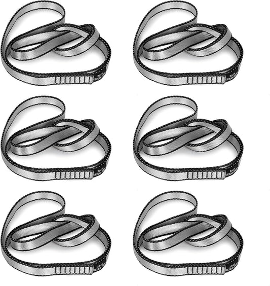 18MM Nylon Climbing Sling Runner 23KN CE2008/EN566 Strong Webbing Straps for Rock Climbing,Mountaineering, Rappelling, Swing, Yoga Hammock etc