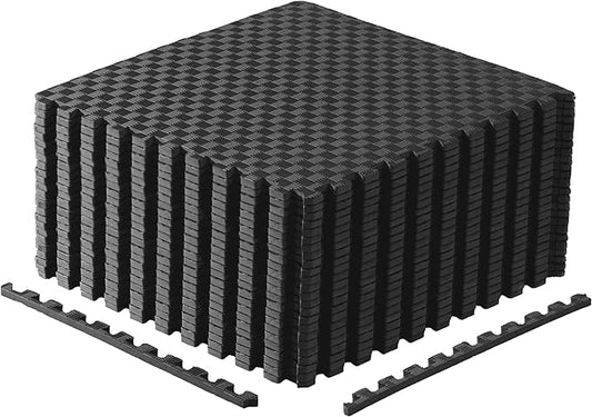 CAP Puzzle Exercise Mats | 1/2” Thick EVA Interlocking Foam Tiles for Home Gym Flooring | Multiple Options