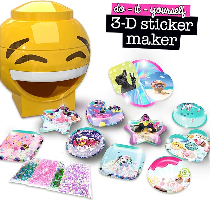 ILY DIY 3D Sticker Maker – Arts & Crafts Kit for Kids Ages 6+ | Makes 30 Custom Stickers Fun & Creative Toy Gift for Boys & Girls