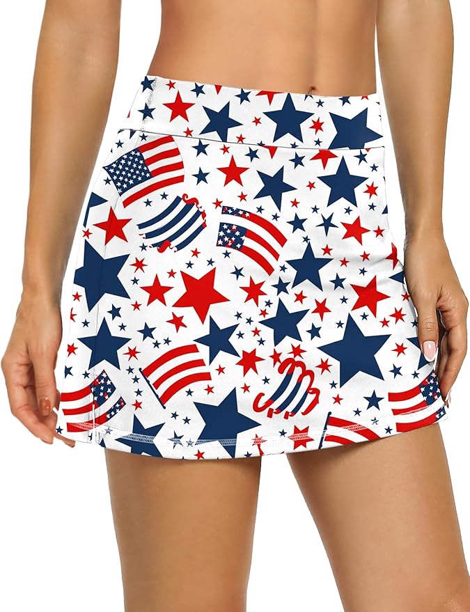 LouKeith Tennis Skirts for Women Golf Athletic Activewear Skorts Mini Summer Workout Running Shorts with Pockets