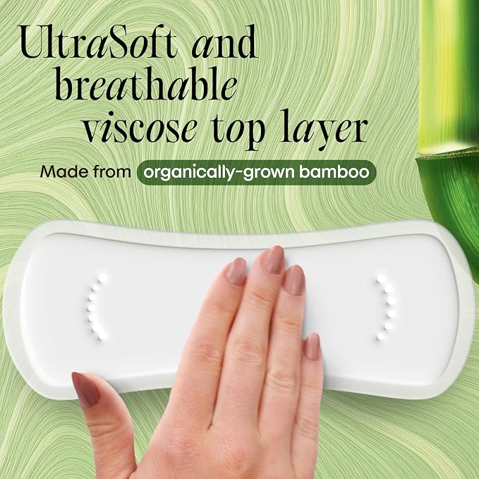 Kotex Bamboo Wrapped Liners, Light Absorbency, Extra Coverage, 54 Count (Packaging May Vary)