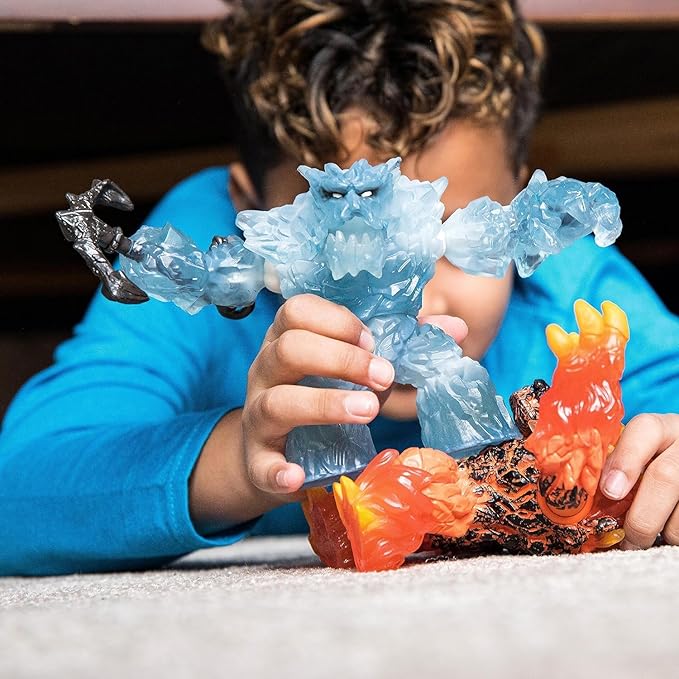 Schleich Eldrador Creatures - 2 PC, 8" Ice Monster and Weapons Toy Set - Movable Monster Action Figure for Boys and Girls - Fantasy Rock Beast Figurine - Durable Creature - Fun Toys for Kids Ages 7+