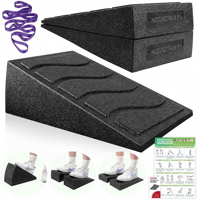 Slant Board for Calf Stretching, 5 Adjustable Angles Incline Board for Squat Wedge, 480 lbs Weight Capacity Calf Stretch Yoga Foam Wedge for Exercise, Squat, Ankle Mobility & Physical Therapy