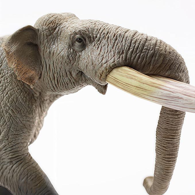 Gemini&Genius African Elephant Action Figure Toy, Stegodon Figurine Wild Animal Model, Beautiful and Accurate Sculptures of Elephant Animal, Gift, Collection, Display & Play for Kids Collectors