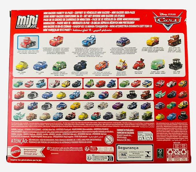 Disney Cars Mini Racers 15-Pack Variety Radiator Springs Ramone, Strip Weathers AKA The King