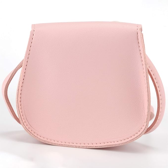 Little Rabbit Ear Bow Crossbody Purse,PU Shoulder Handbag for Kids Girls Toddlers(Pink)