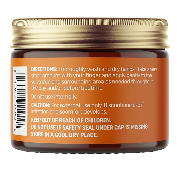 NewLife Naturals Certified Organic Vulva Balm with Calendula & Vitamin E Moisture Support - Itching, Irritation, and Dryness | Estrogen-Free Intimate Feminine Care | 2 Oz