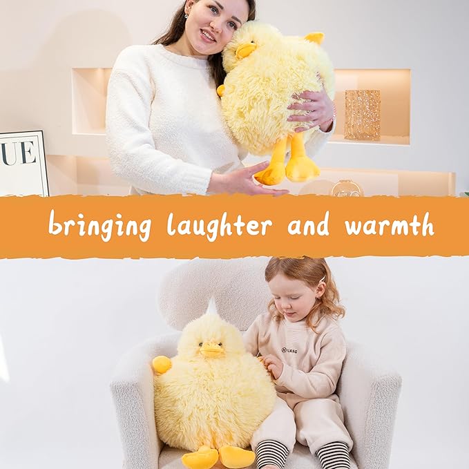 Weighted Stuffed Animals Duck - Plush Soft Yellow Duck Stuffed Animal - Cozy Duck Weighted Stuffed Animals Toy - Wonderful Gift for Kids and Adults - 20 Inch 3.3 lb