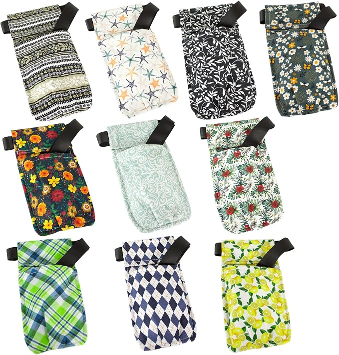 Appease Massage Lotion Bottle Holster - Fun and Stylish Washable Holsters - 100% Cotton Duck Cloth - Removable Belt, Use Ours or Your Own. Our Belt Fits 26-44 Inch Waists - Vintage Flowers