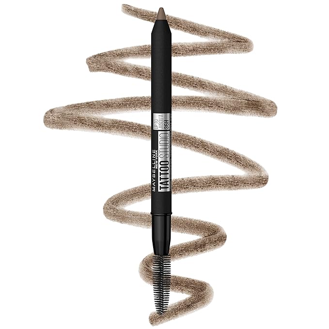Maybelline TattooStudio Waterproof Eyebrow Pencil, Sharpenable, Longwear, Long Lasting, Pigmented Eyebrow Pencil for Defined Brows, Blonde, 1 Count