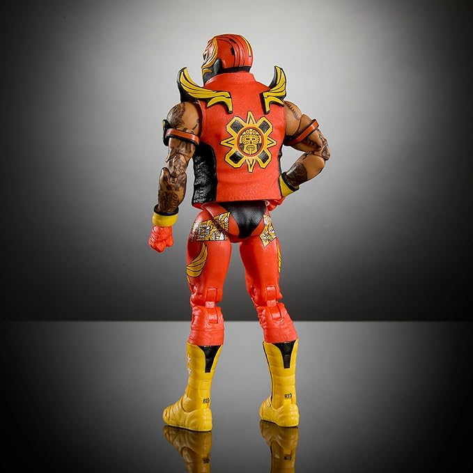 Mattel WWE Ultimate Edition Action Figure & Accessories, 6-inch Rey Mysterio Collectible Set with Swappable Heads & Hands, 30 Articulation Points