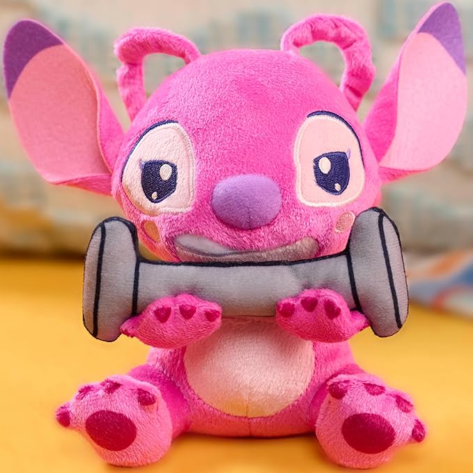 Disney Stitch That’s So Stich Angel Small 7-inch Plush, Stuffed Animal, Pink, Alien, Kids Toys for Ages 2 Up by Just Play