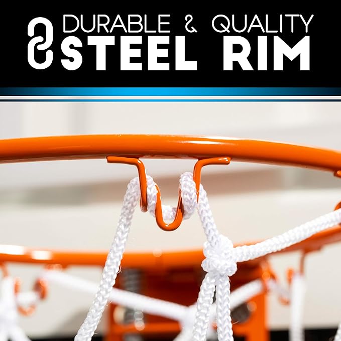 Franklin Sports Mini Basketball Hoops-Indoor Over The Door Mini Hoop+Basketball Sets-Perfect Accessory for Bedroom+Office