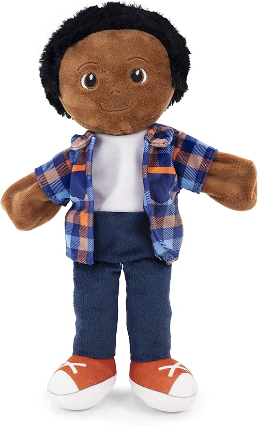 Playtime by Eimmie Hand Puppets for Kids (Charlie) - 14" Soft Plush Toy for Boys & Girls, Pretend Play, Storytelling, Theater, Imaginative Fun, Educational Puppet for Toddlers & Children Ages 3+