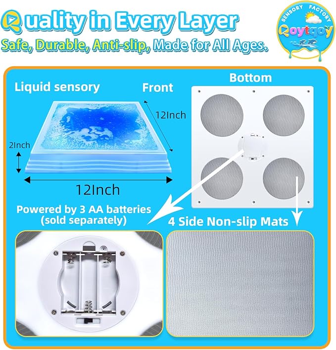 Light Up Stepping Stones for Kids Ages 3+ - Non-Slip Sensory Balance Stones for Toddler Balance, Sensory Play & Motor Skills