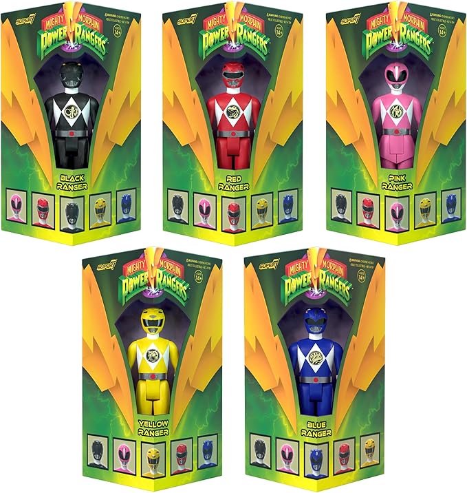 Super7 Mighty Morphin Power Rangers Yellow Ranger - 3.75" Power Rangers Action Figure in Special Edition Packaging