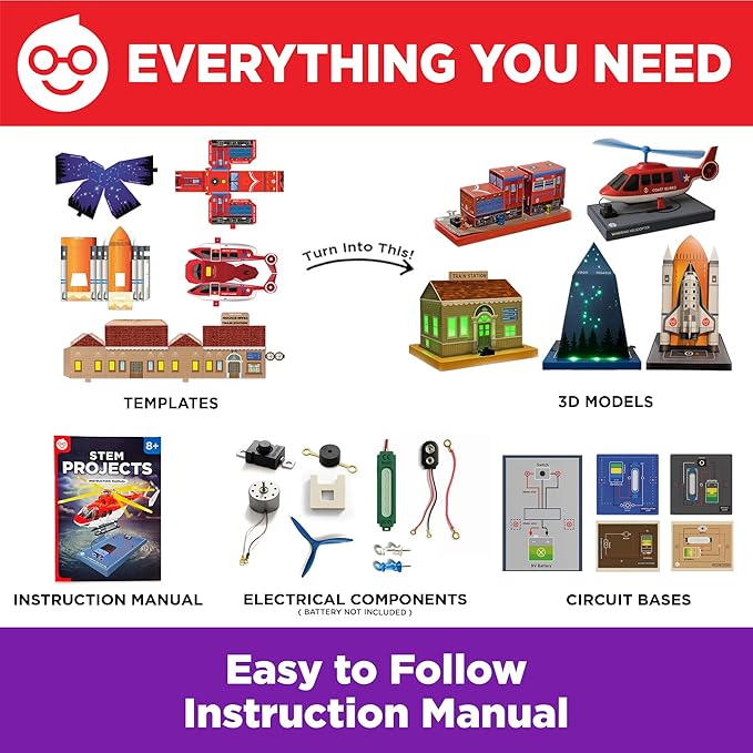 Doctor Jupiter STEM Projects Kit for Kids Ages 8+ | Learning & Educational Science Projects Kit, Crafts for Kids | Birthday Gift Ideas for 8-9-10-11-12 Year Old Boys & Girls