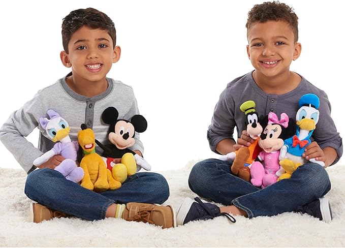 Disney Junior Mickey Mouse Bean Plush Mickey Mouse Stuffed Animal, Kids Toys for Ages 2 Up by Just Play