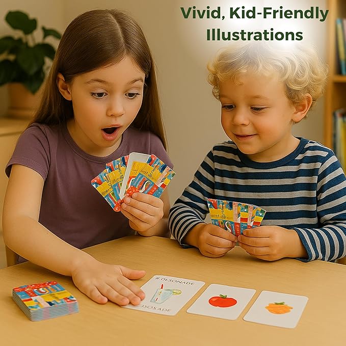 3-in-1 Snap Card Games for Kids | 52 Cards with 4 Jokers | Memory, Matching & Brain Games | Educational Preschool Learning for Toddlers & Kids 2-6 | Family Travel Game