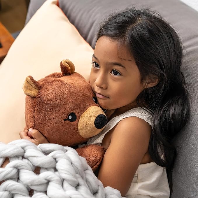 Darby The Bear 20 Inch 4.5 lb Heavy Cute Sensory Weighted Comfort Plush | Large Unscented Washable Self Care Calming Stuffed Animal for Kids, Teens and Adults