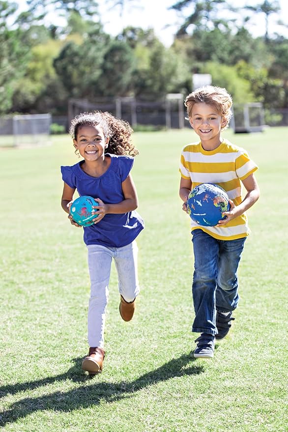 Crocodile Creek Playground Ball - Durable Rubber Ball for Kids Ages 3 and Up - Bouncy Inflatable Ball for Kickball, Indoor Games, and Outdoor Sports - PVC-Free