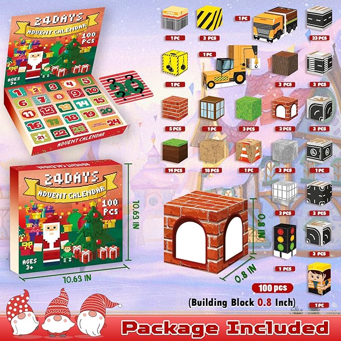 Magnetic Blocks-100PCS Magnetic Building Blocks, Magnetic Blocks STEM Toddler Kids Toys, Construction Toys for Kids Ages 3+, Christmas Birthday Gifts for Boys & Girls