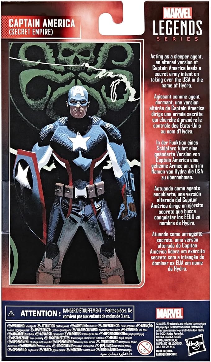 Marvel Legends Series Captain America Secret Empire Exclusive Collectible Action Figure with Shield