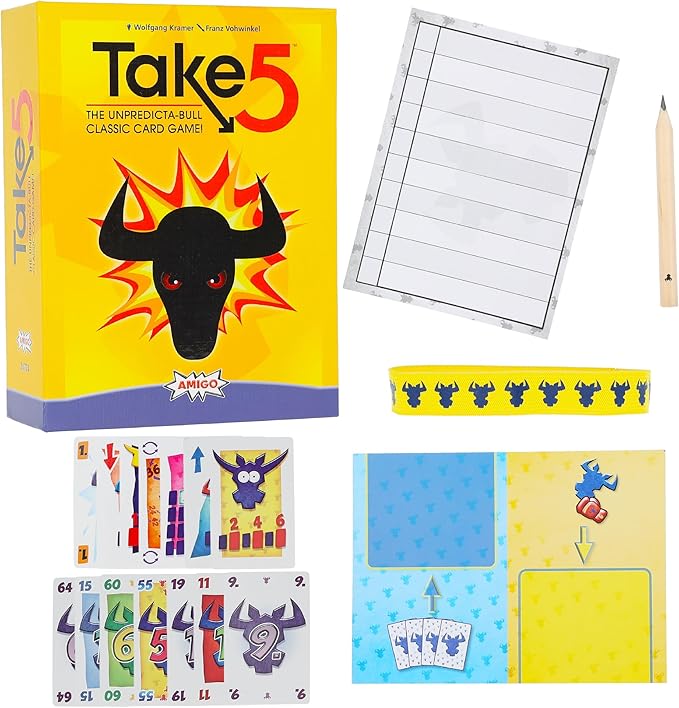 Amigo Games Take 5 Classic Card Game 30th Anniversary Edition – Contains Beloved Base Game Plus Cooperative Variant & Special New Cards – Perfect for Family Game Night – Kids Adults Ages 8+