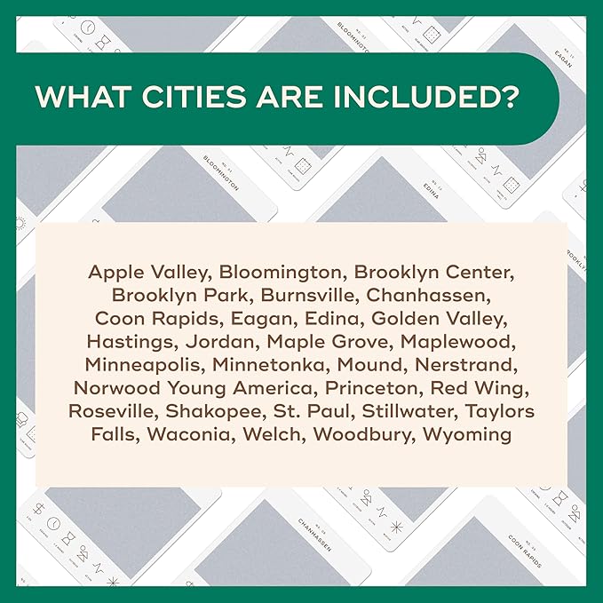 Twin Cities Adventure Bucket List - 50 Scratch-Off Cards for Outdoor Activities, Tourist Attractions, and Historic Landmarks Guide for Exploring The Twin Cities