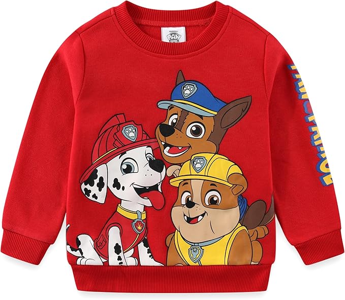 Paw Patrol Nickelodeon Marshall Chase Rubble Boys Sweatshirt and Pants 2 Piece Set for Toddler and Little Kids