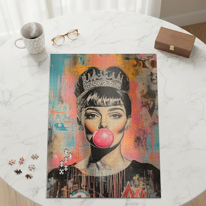 Queen of Pop (#4) – 1000 Piece Jigsaw Puzzle for Adults | Premium European Blue Board | Satin Low-Glare Finish | Ribbon Cut | Bonus Poster | Display-Worthy Box | Printed in USA | Final Piece Puzzles