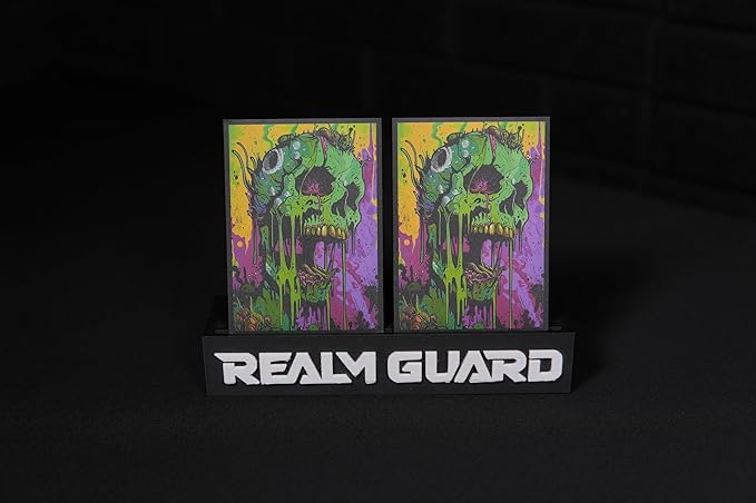 100ct Textured TCG/MTG Art Card Sleeves (Melting Skull)