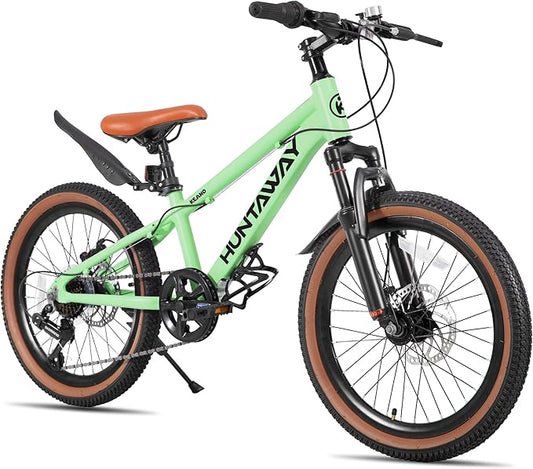 KEANO Huntaway 20 24 Inch Kids Bike for Boys & Girls Ages 7-12 Years Hardtail Mountain Bike for Kids with Aluminum Frame and 7-Speed Drivetrain Children Bicycle