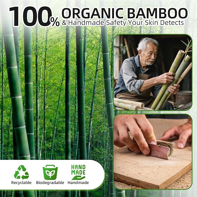 Bamboo Back Scratcher, 16.5 Inch Long Handle Wooden Back Scratchers, 100% Natural Back Scratchers for Adults Men Women Gift(5 PCS)